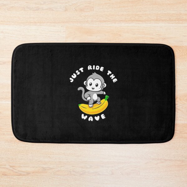 Item preview, Just Ride The Wave Grey Monkey Banana designed and sold by everything4eva.