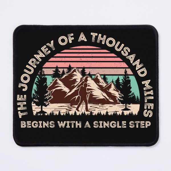 Item preview, the journey of a thousand miles begins with a single step designed and sold by Pride-Casuals.