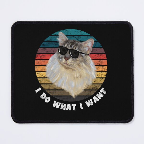 Item preview, I do what I want funny cat retro sun, cat lover designed and sold by hadkhanong.