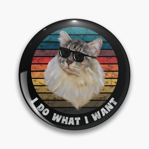 Item preview, I do what I want funny cat retro sun, cat lover designed and sold by hadkhanong.
