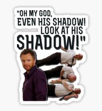 LOOK AT HIS SHADOW! Sticker