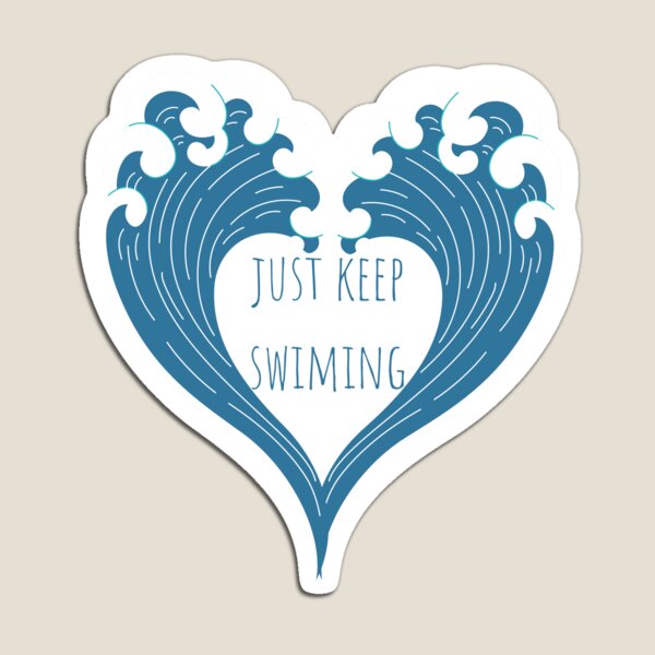 Item preview, Just Keep Swimming Wave designed and sold by ahlemamre.