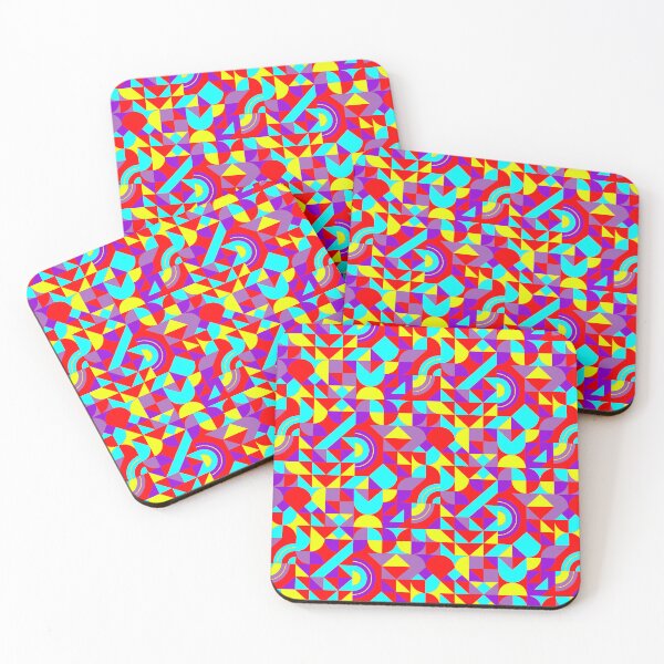 Item preview, geometric colorful patterns conceptual Art - Abstract Neo Geo graphic design designed and sold by Design Repo.