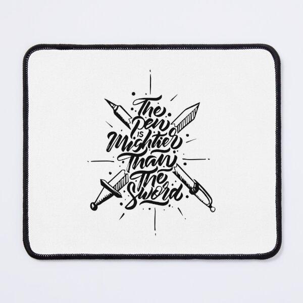 Item preview, the pen is mightier than the sword funny t-shirt designed and sold by quickkaart.