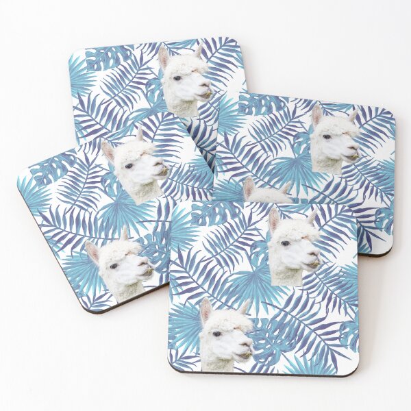 Item preview, Llama tropical azul designed and sold by MUZA9.