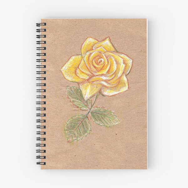 Item preview, Yellow Rose on Brown Paper designed and sold by McKathlin.
