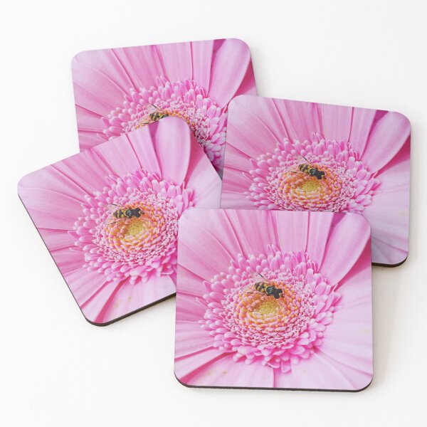 Item preview, Pink Gerbera Flower with a Wasp inside designed and sold by BlossomPix.