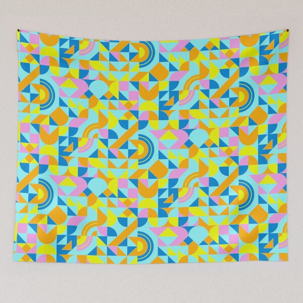Item preview, geometric colorful patterns conceptual Art - Abstract Neo Geo graphic design designed and sold by Design Repo.