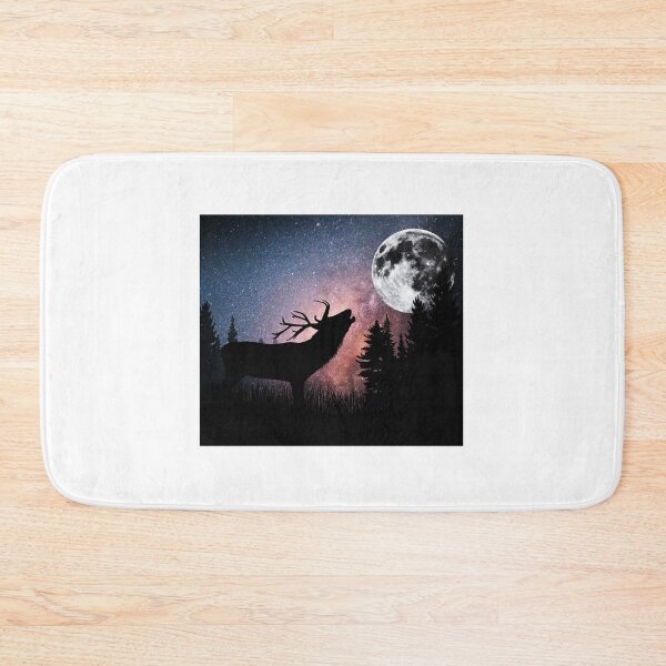 Item preview, Northern Lights Night Sky Galaxy con soportes de ciervos designed and sold by ArtAndCreatshop.