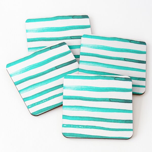 Item preview, green stripes, watercolor designed and sold by Artgaus1.