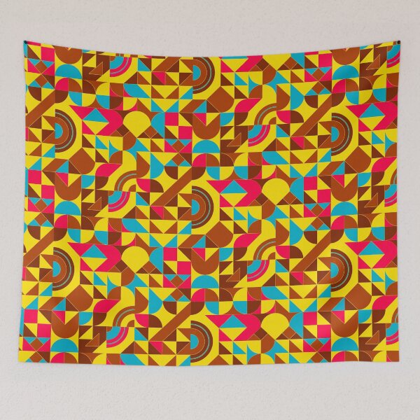 Item preview, geometric colorful patterns conceptual Art - Abstract Neo Geo graphic design designed and sold by Design Repo.