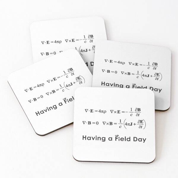 Item preview, Maxwell's Equations - Having a Field Day designed and sold by Lines-n-Shapes.