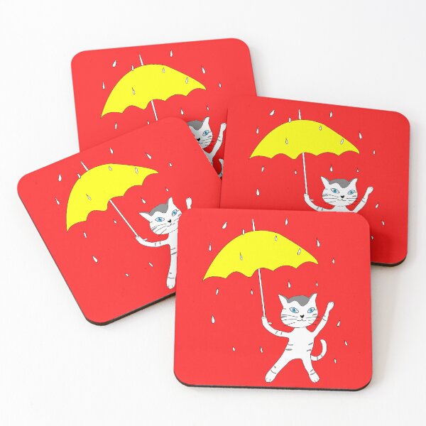 Item preview, Cute cat in the rain designed and sold by fernandobos.