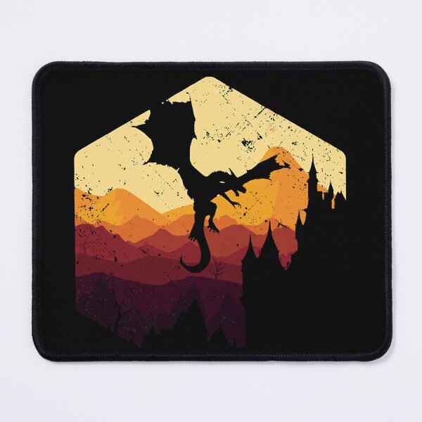 Item preview, Dragon Flying Near Castle designed and sold by NisWierv2.