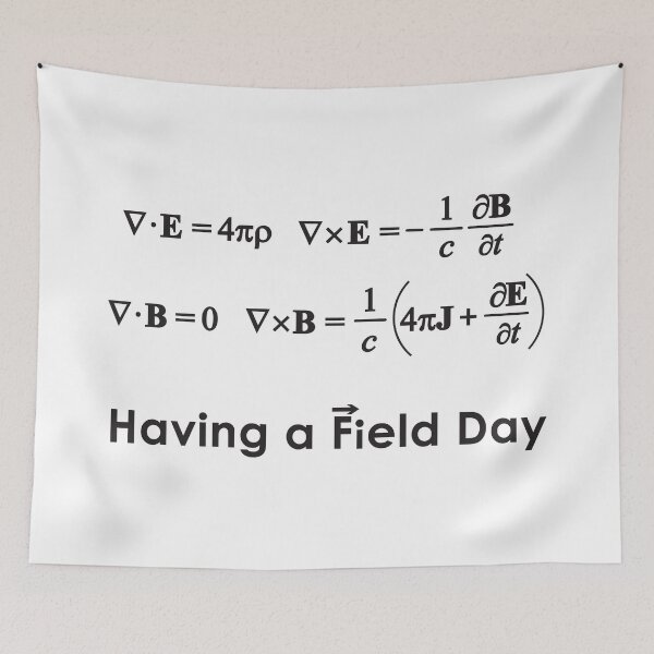 Item preview, Maxwell's Equations - Having a Field Day designed and sold by Lines-n-Shapes.