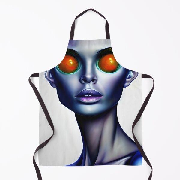 Item preview, Strange Alien Woman Portrait Face AI Art designed and sold by stine1.