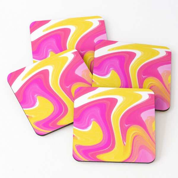 Item preview, Yellow, Hot Pink and Orange Marble Pattern Design designed and sold by theprintedclub.