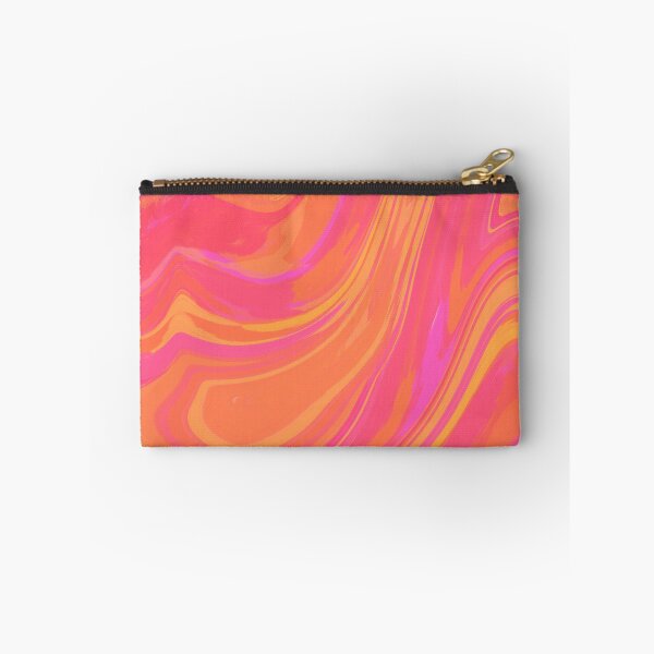 Item preview, Orange and Hot Pink Tones Marble Pattern Design designed and sold by theprintedclub.