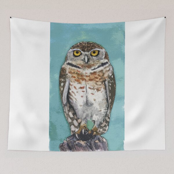 Item preview, Burrowing Owl Watercolor designed and sold by HaydenHatch.