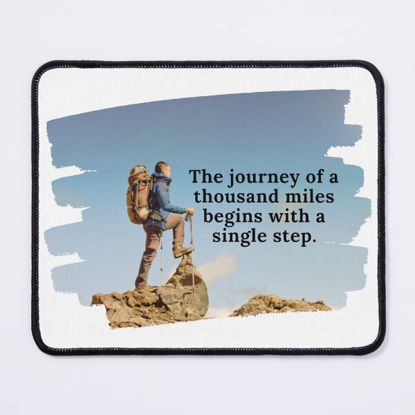 Item preview, the journey of a thousand miles begins with a single step designed and sold by Pride-Casuals.