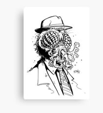 The Fly Black And White Metal Print The Fly Black And White Metal Print