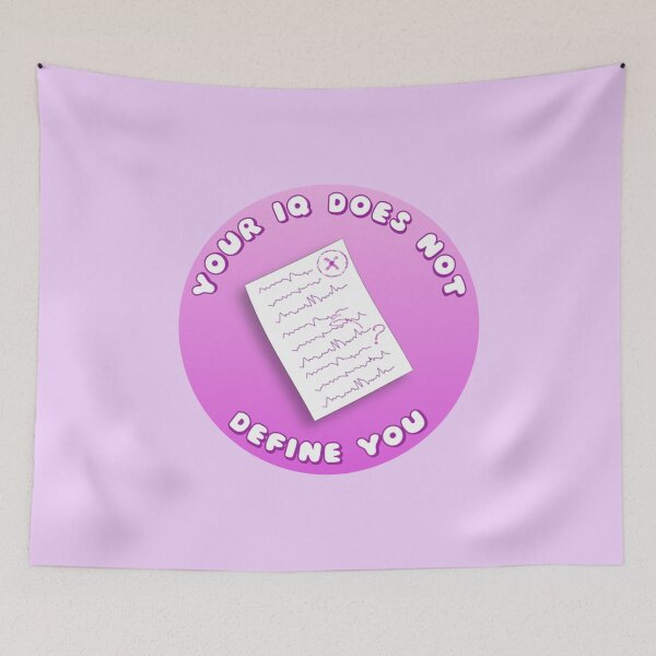Item preview, Your IQ Does Not Define You Purple Exam Paper designed and sold by everything4eva.