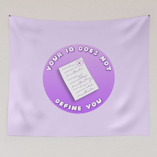 Item preview, Your IQ Does Not Define You Purple Exam Paper designed and sold by everything4eva.