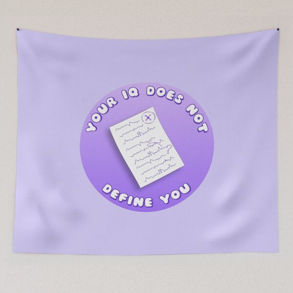 Item preview, Your IQ Does Not Define You Purple Exam Paper designed and sold by everything4eva.