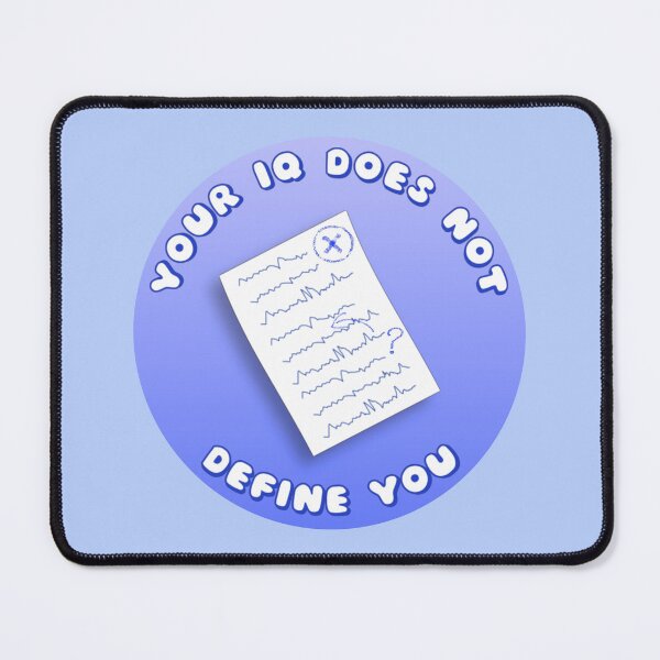 Item preview, Your IQ Does Not Define You Blue Exam Paper designed and sold by everything4eva.
