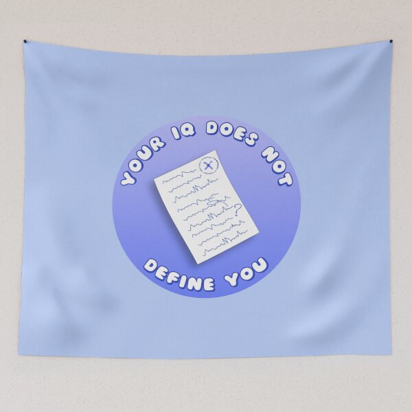 Item preview, Your IQ Does Not Define You Blue Exam Paper designed and sold by everything4eva.