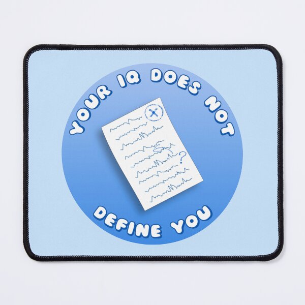 Item preview, Your IQ Does Not Define You Blue Exam Paper designed and sold by everything4eva.