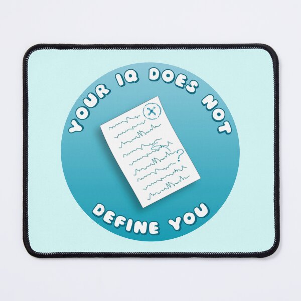 Item preview, Your IQ Does Not Define You Blue Exam Paper designed and sold by everything4eva.