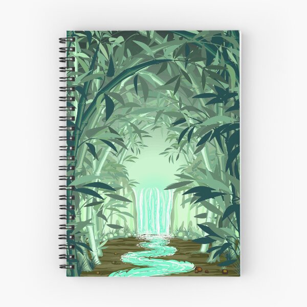 Item preview, Fluorescent Waterfall on Surreal Bamboo Forest designed and sold by BluedarkArt.