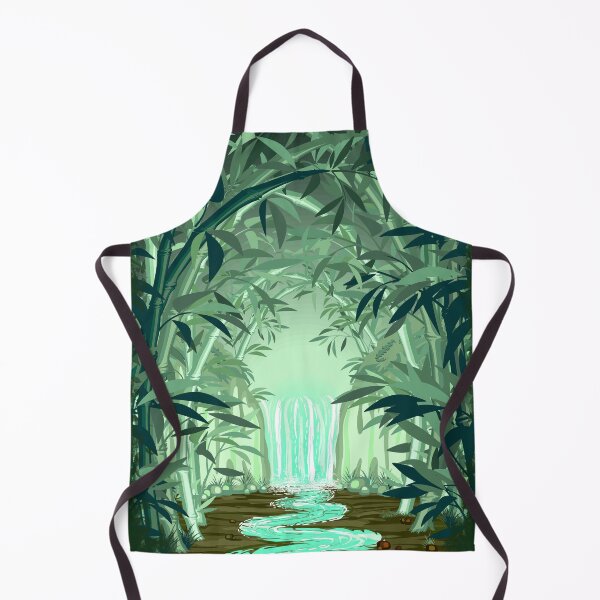 Item preview, Fluorescent Waterfall on Surreal Bamboo Forest designed and sold by BluedarkArt.