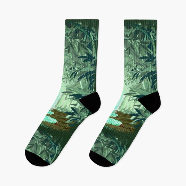 Item preview, Fluorescent Waterfall on Surreal Bamboo Forest designed and sold by BluedarkArt.