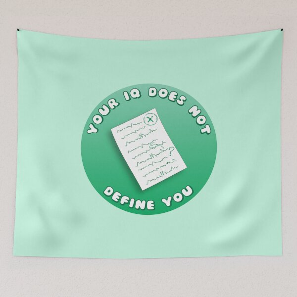 Item preview, Your IQ Does Not Define You Green Exam Paper designed and sold by everything4eva.