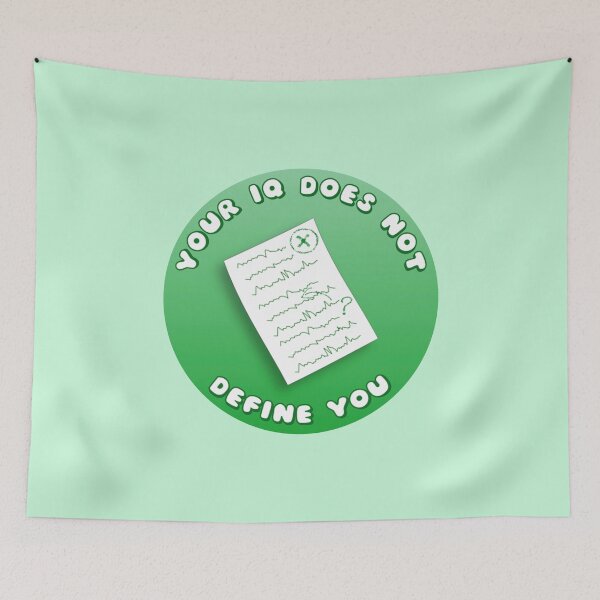 Item preview, Your IQ Does Not Define You Green Exam Paper designed and sold by everything4eva.