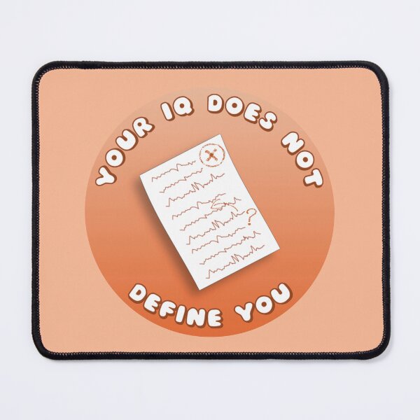 Item preview, Your IQ Does Not Define You Orange Exam Paper designed and sold by everything4eva.