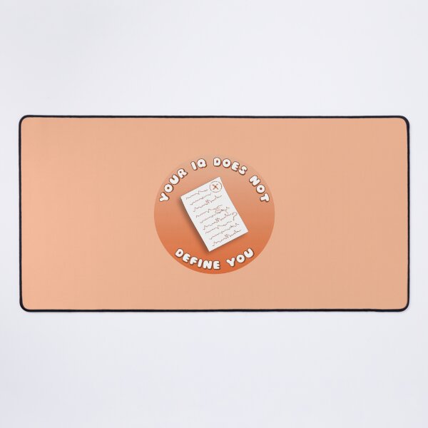 Item preview, Your IQ Does Not Define You Orange Exam Paper designed and sold by everything4eva.