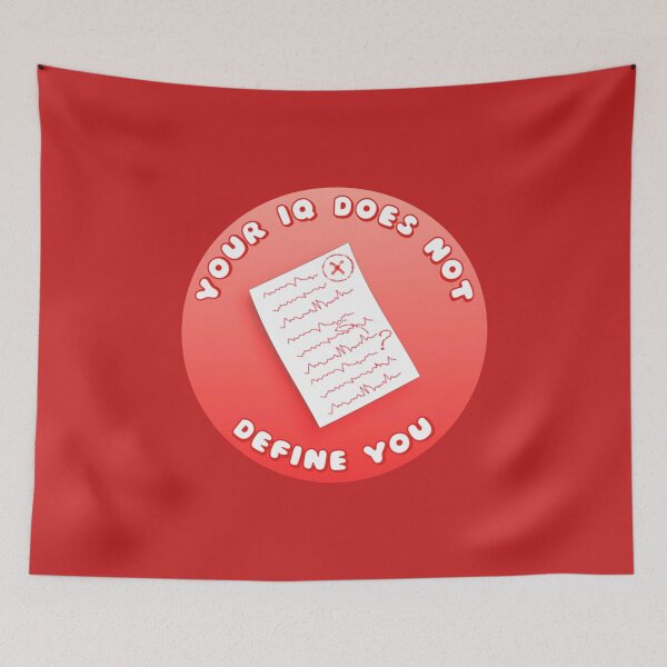 Item preview, Your IQ Does Not Define You Red Exam Paper designed and sold by everything4eva.