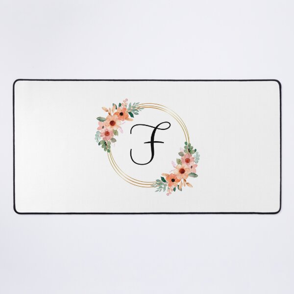 Item preview, Monogram Letter F | Coral Floral Design designed and sold by JustSeasons.
