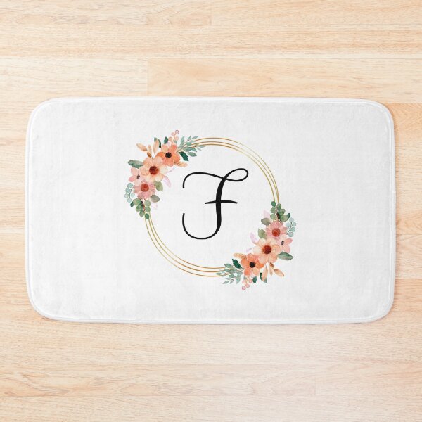 Item preview, Monogram Letter F | Coral Floral Design designed and sold by JustSeasons.