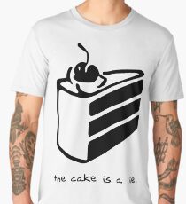 The Cake is a Lie Men's Premium T-Shirt