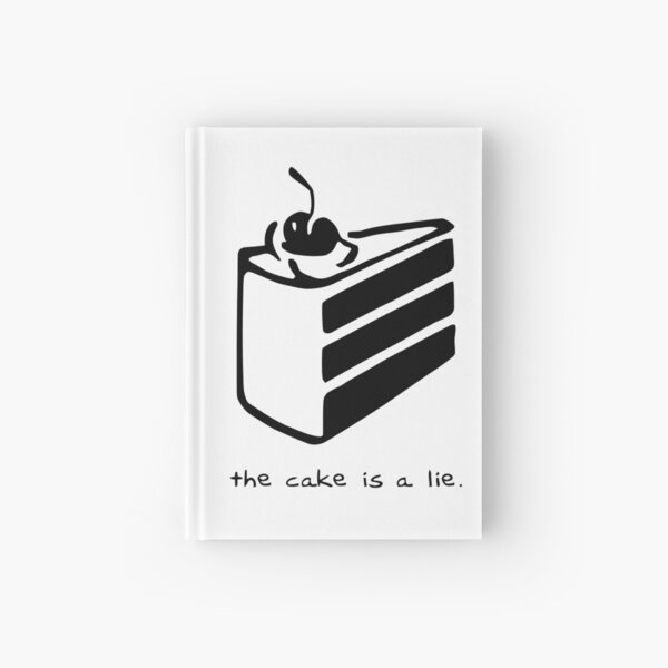 Der Kuchen ist eine Lüge Notizbuch