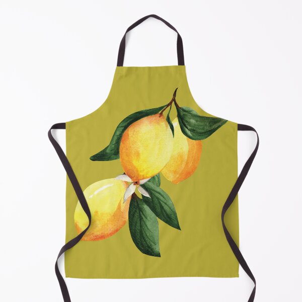 Item preview, Yellow lemon branch watercolor botanical drawing designed and sold by pinkyfish1010.
