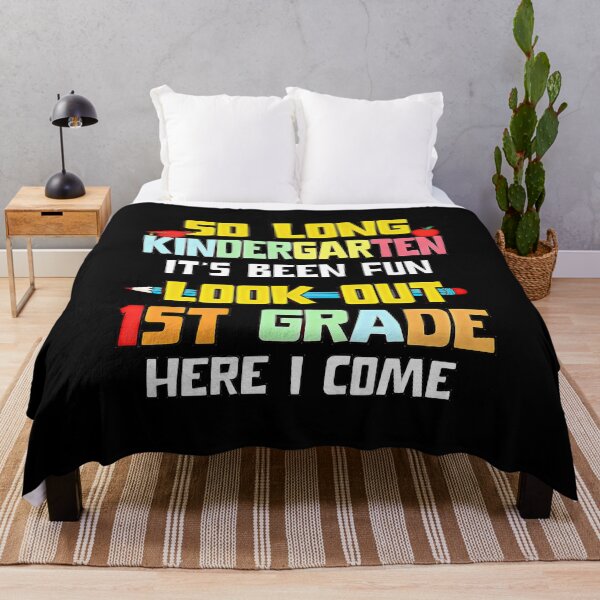 Item preview, So Long Kindergarten it's Been Fun Hello 1st Grade Here I Come designed and sold by csoDesign.