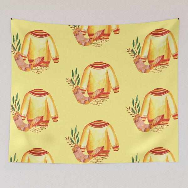 Item preview, Keep warm and cozy / fall hygge style drawing designed and sold by pinkyfish1010.