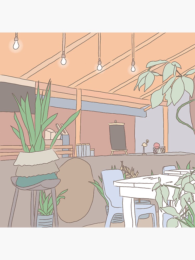 "Pastel Cafe" Sticker for Sale by CreyasCloud Redbubble