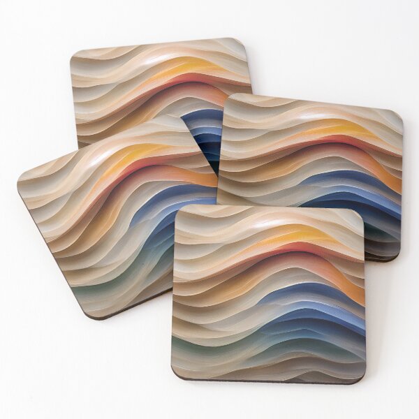 Item preview, Waves and Curves of Secondary Colors - Created by A.I. designed and sold by Created-by-AI.
