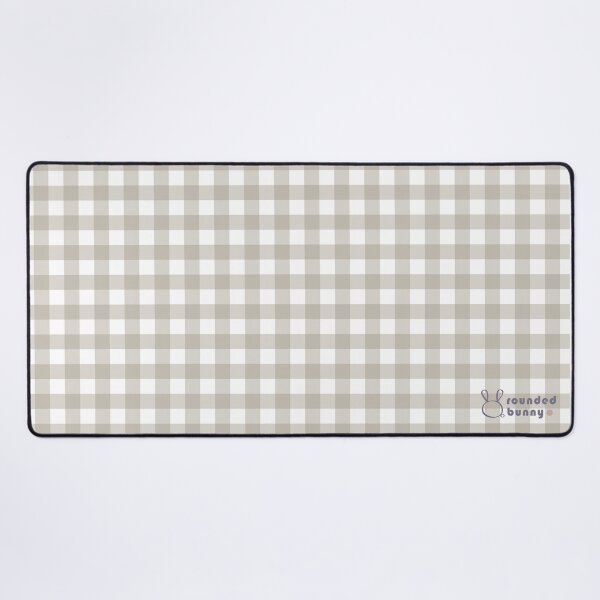Vista previa del artículo con la obra «Colección Gingham - Beige, Estética Coreana, Decoración Gingham, Pastel», diseñado y vendido por roundedbunny.